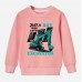 【12M-9Y】Boy Letter And Excavator Print Cotton Stain Resistant Long Sleeve Sweatshirt