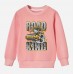 【12M-9Y】Boy Road Roller Print Cotton Stain Resistant Long Sleeve Sweatshirt