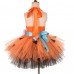 【12M-9Y】2-piece Girl Cute Halloween Layered Tulle Dress Set