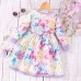 【2Y-7Y】Girl Casual Colorful Cartoon Animal Unicorn Floral Print Long Sleeve Dress