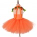 【12M-9Y】3-piece Girl Cute Halloween Layered Tulle Dress Set