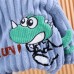 【9M-4Y】2-piece Boys Thick Flannel Dinosaur Embroidered Pajama Set